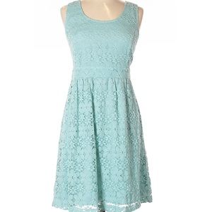 Loft light blue lace dress